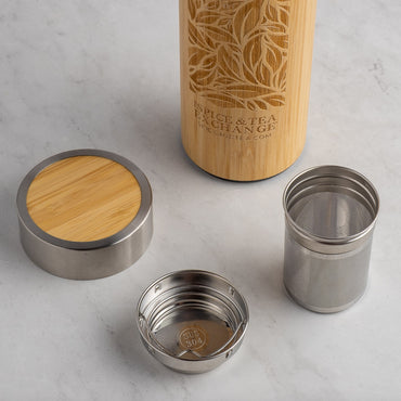 Bamboo Leaf Travel Tumbler contents removed