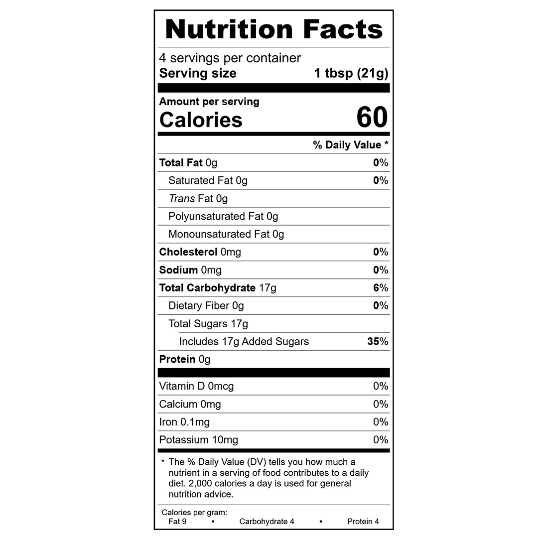 Brandy Honey Nutrition