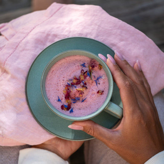 Rose Beet Root Latte