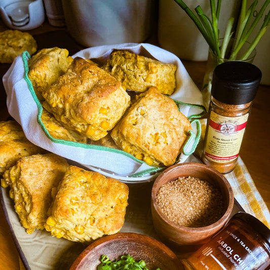 Elote Cornbread Biscuits