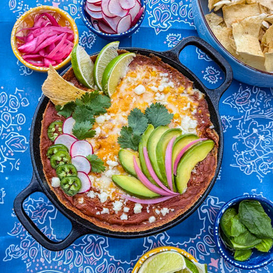 Southwest Cheesy Bean Dip