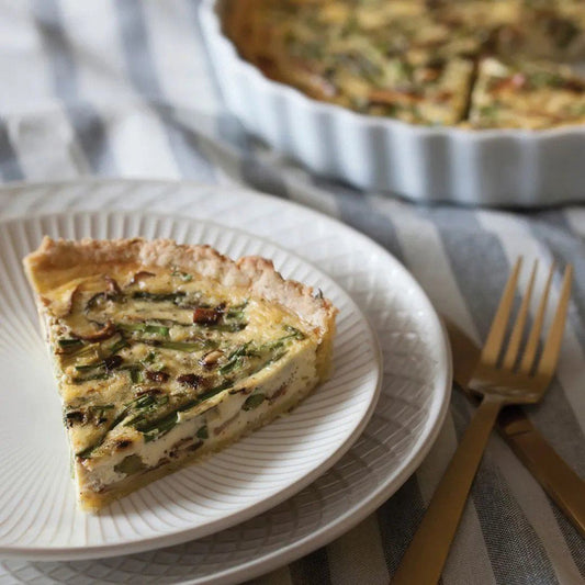 Mushroom & Asparagus Quiche