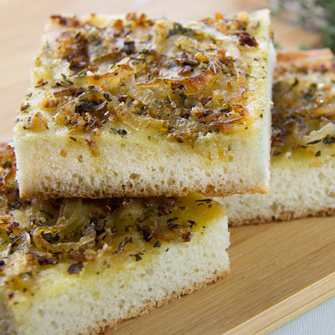 Sweet Onion Focaccia Bread