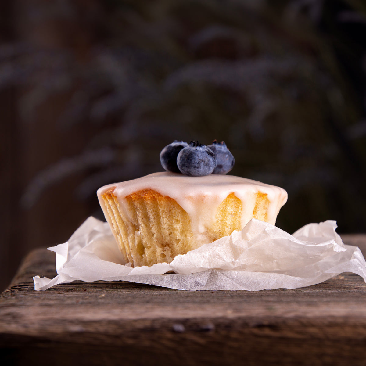 Lavender Lemon Drop Muffins Side View