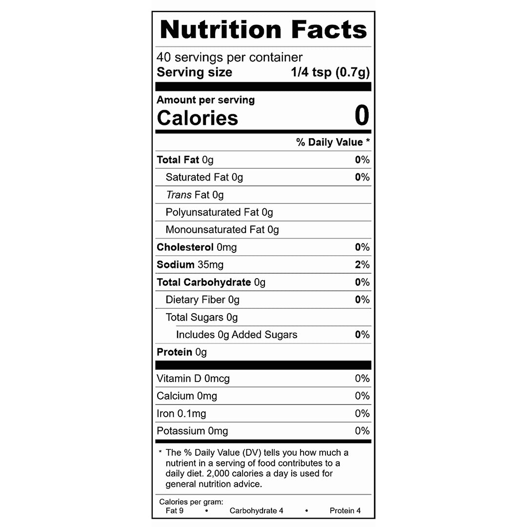 Bleu Burger Seasoning Nutrition Facts