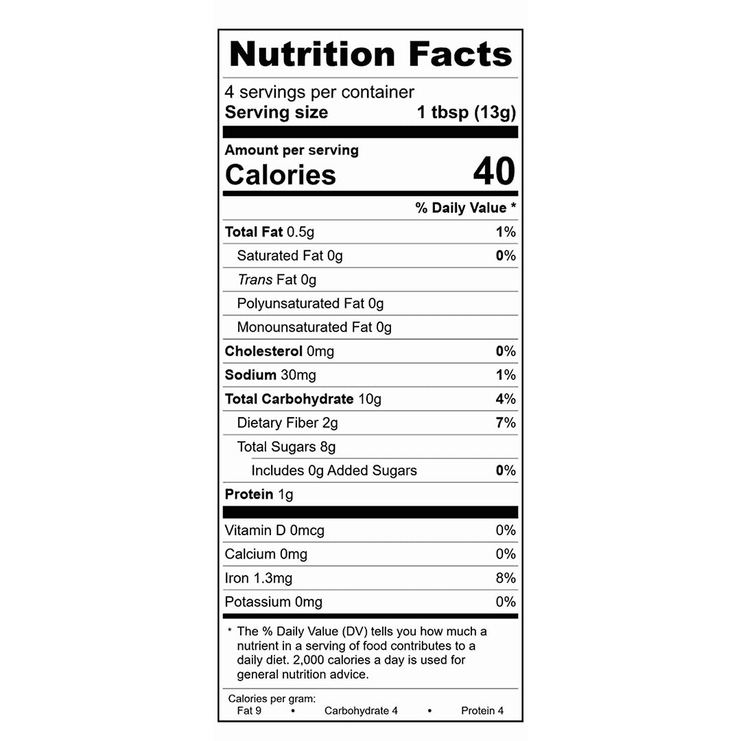 Cozy Cocoa Mix Spice Blend Nutrition Facts