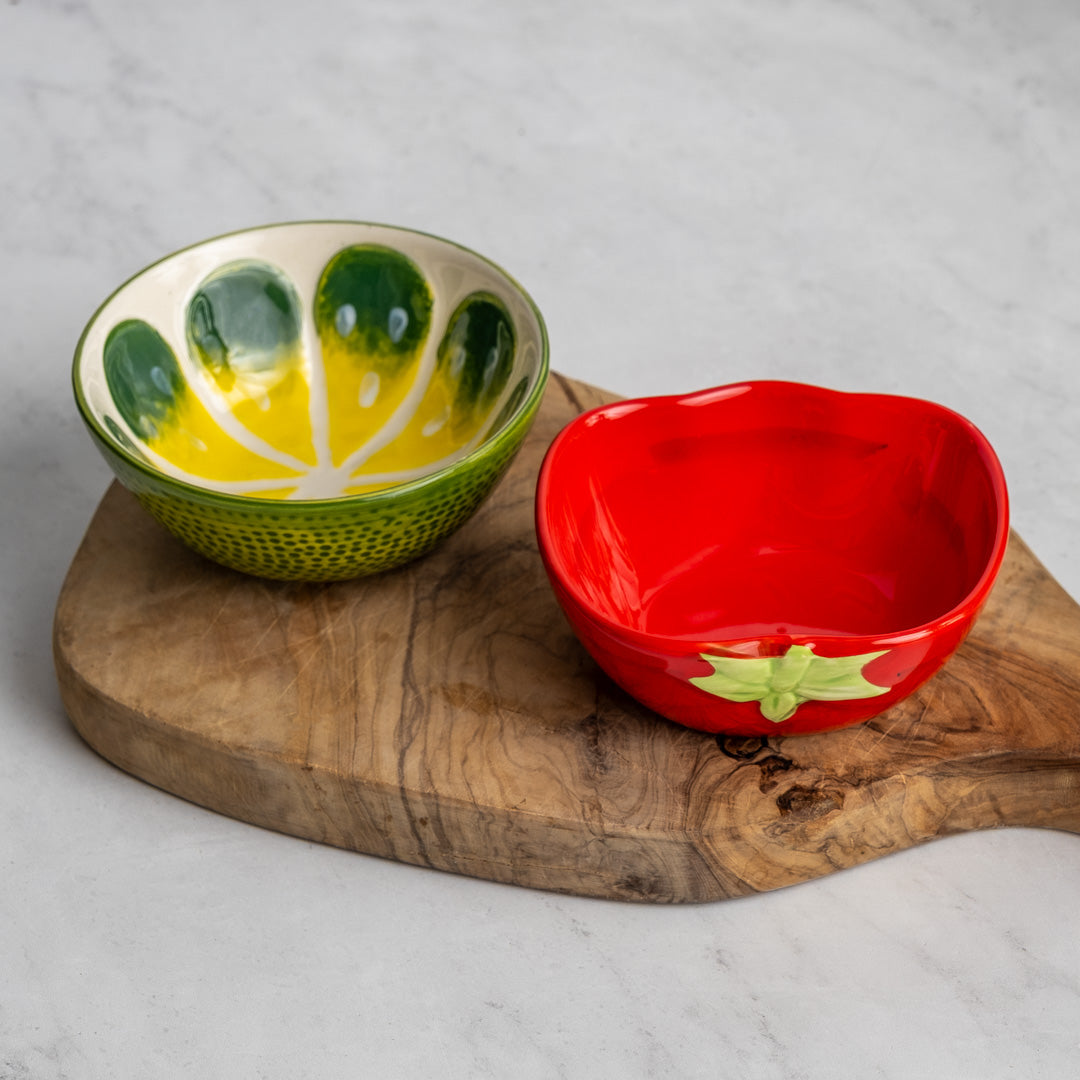 Lime and Tomato Dip Bowls