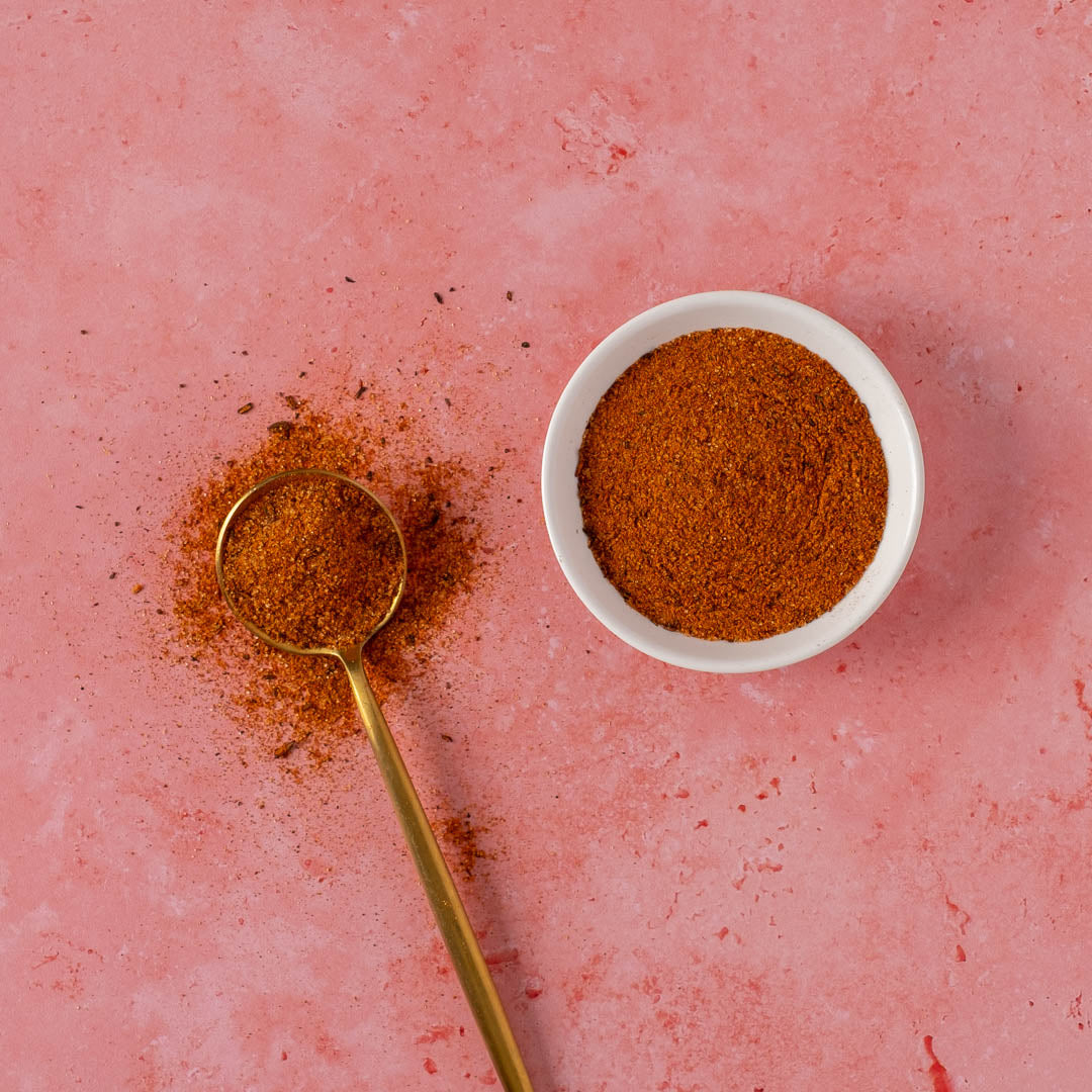 Mango Chamoy Seasoning in bowl with spoon