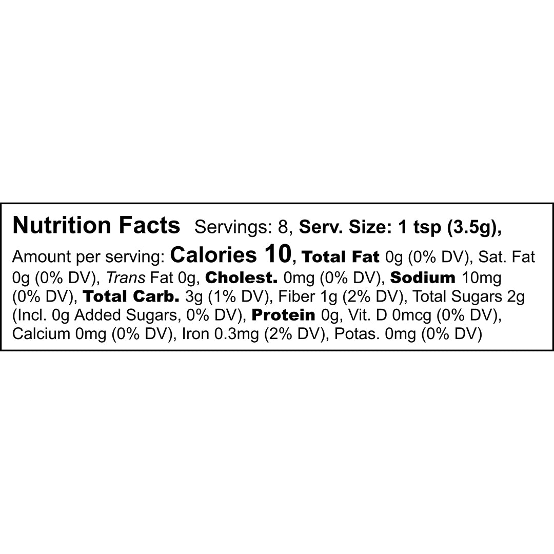 Mocha Cocoa Mix Spice Blend Nutrition Facts