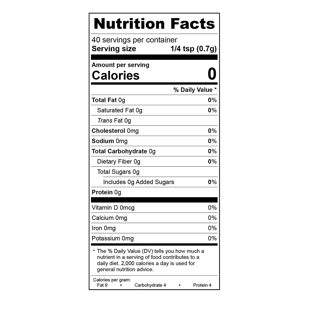 Dandelion Root - Roasted Nutrition Facts