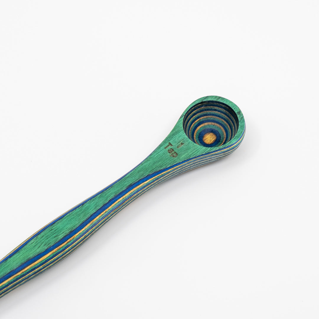 Peacock double-ended spoon with 1 tsp and 1 tbsp on each side - view 3