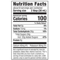 Organic Pineapple Upside Down Maple Syrup - nutrition facts