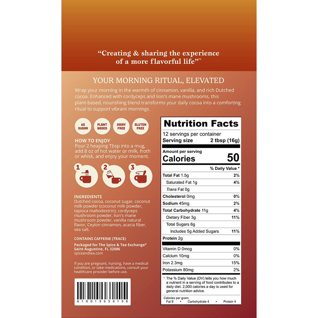 Revive Cocoa Back Packaging