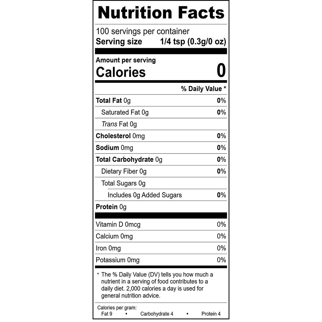 Rose Petals Nutrition Facts