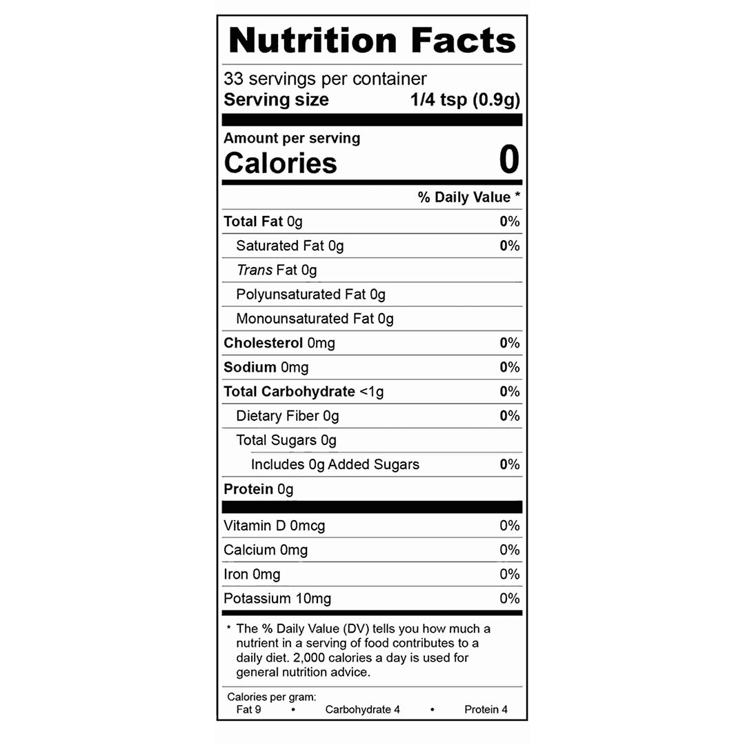 Salt-Free Vik's Garlic Fix! Spice Blend Nutrition Facts