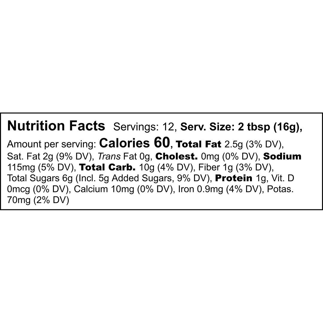 Serenity Cocoa Salted Caramel Nutrition Facts