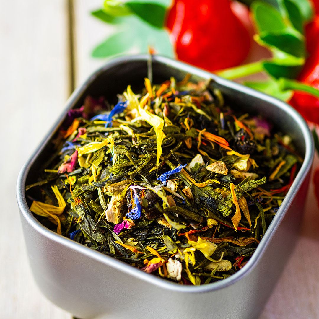 Strawberry Meadows Green Tea - view 2