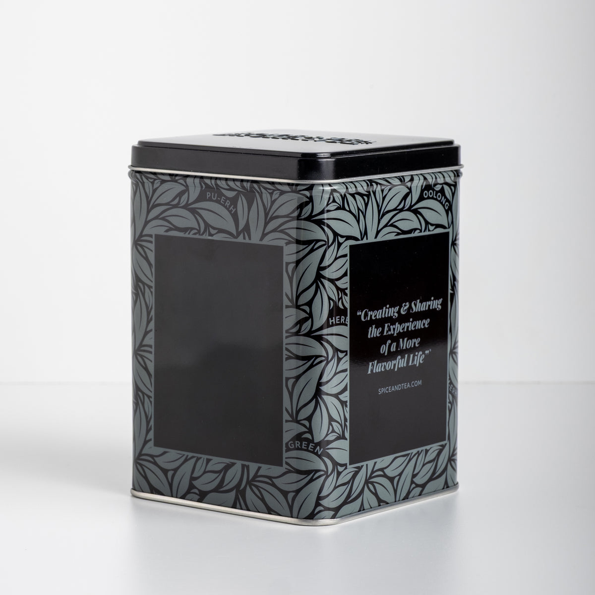 TSTE Reserve Tin - Leaf Motif Black - view 3