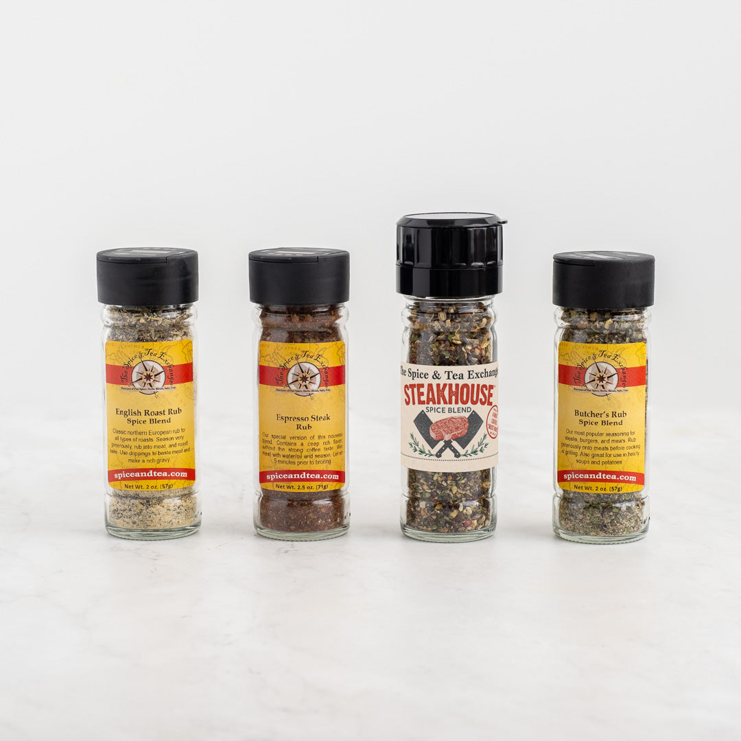 Ultimate Steak Rubs 4-Pack Gift Set contents